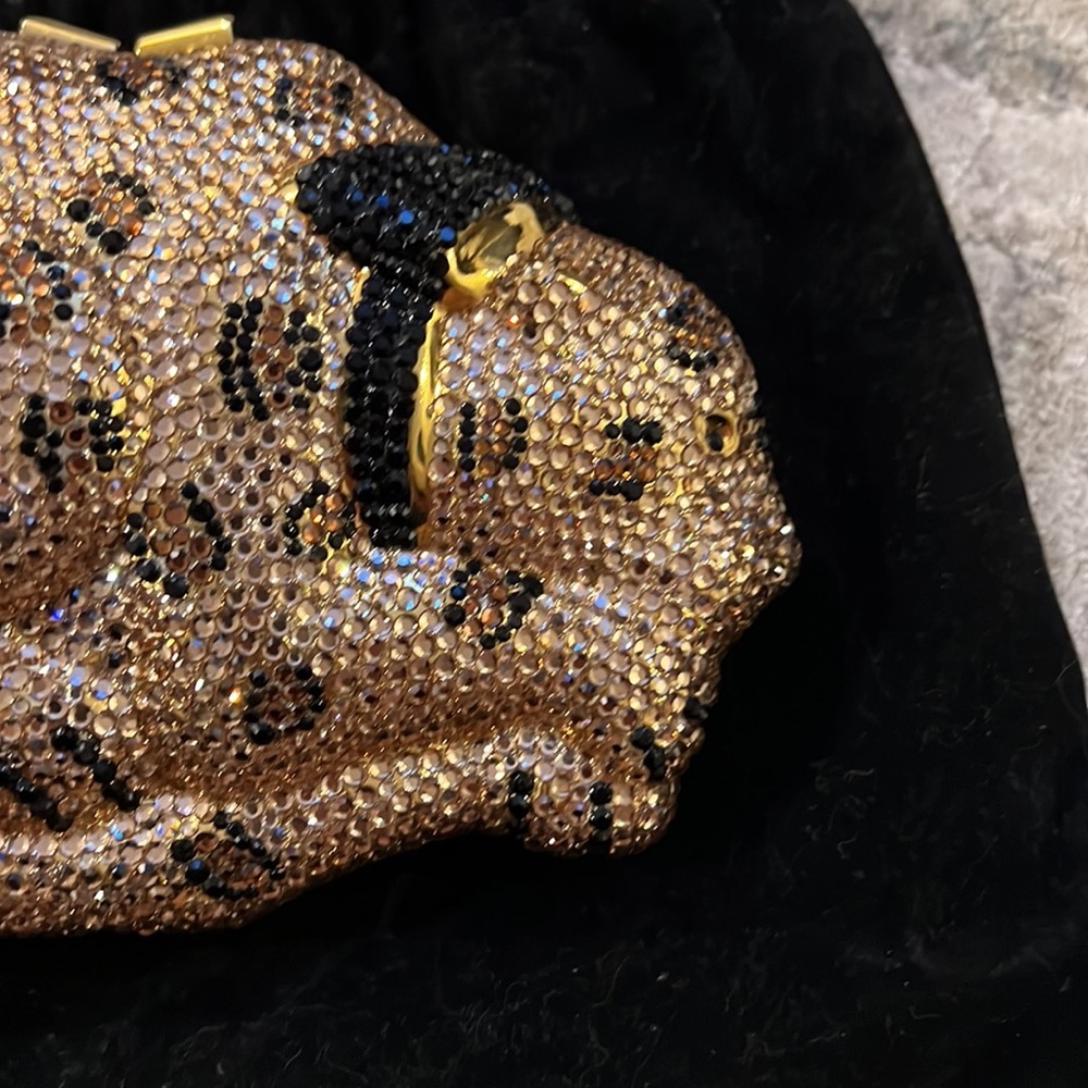 Leopard Rhinestone Clutch - Picture 6 of 10